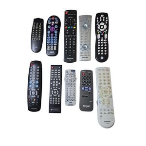 Samsung Panasonic Toshiba Sharp JVC Mixed Remote Control Lot of 10 Multi-Brand